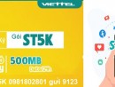 Gói cước ST5K Viettel