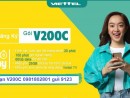 Gói cước V200C Viettel